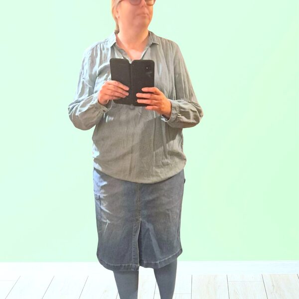 Błękitny pastelowy