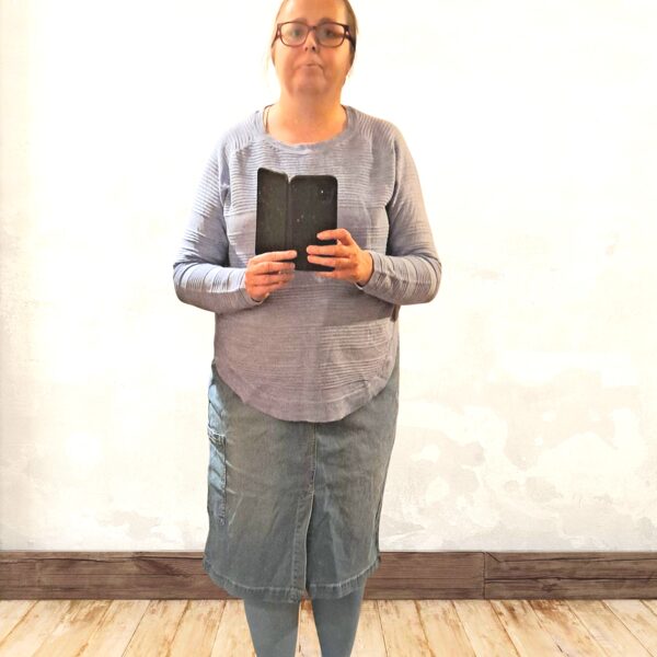 Błękitny pastelowy