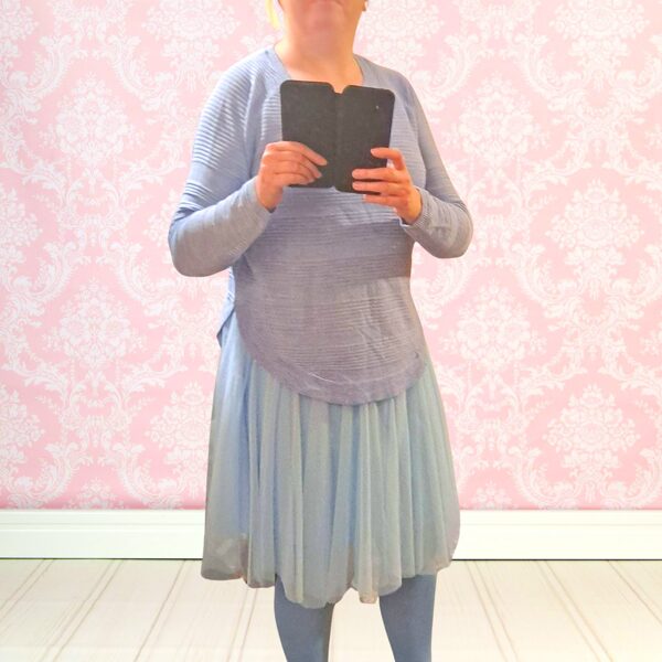 Błękitny pastelowy