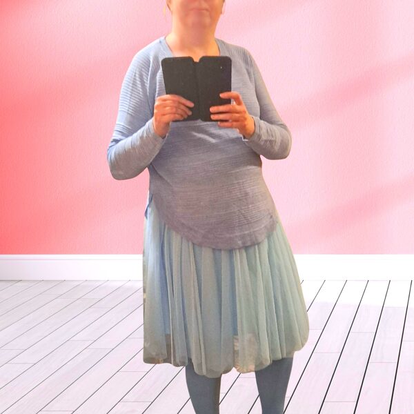 Błękitny pastelowy