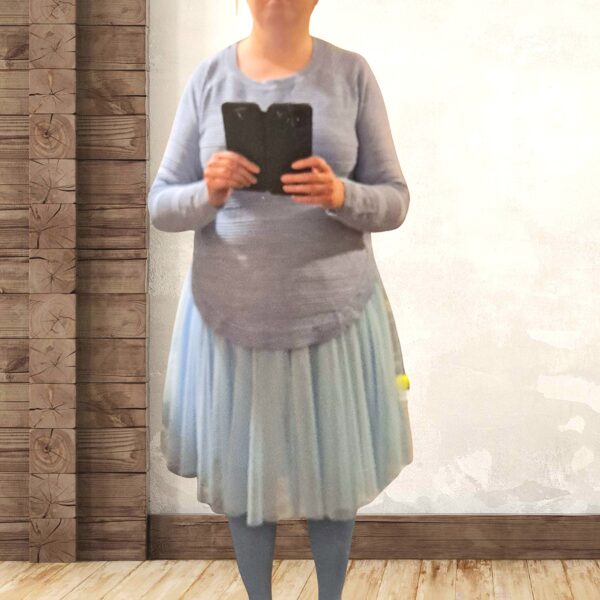 Błękitny pastelowy